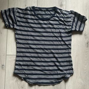 Madewell blue & white striped t-shirt // Size small
